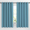 NICETOWN Room Darkening Curtains for Living Room - Easy Care Solid Thermal Insulated Grommet Room Darkening Curtains/Panels/Drapes for Bedroom (2 Panels, 66 by 66, Teal Blue) by TinyTreasures Baby Boutique
