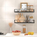 Floating Shelves Set of 3, Home Wood Wall Shelf, Farmhouse Shelf for Bedroom, Wall Mounted Floating Shelf for Living Room, Bedroom, Bathroom, Kitchen, Office (Black 2) by CozyNest Decor