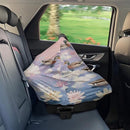 Binienty Baby Car Seat Cover - Lotus Duck Animal Print Multi-Use Car Seat Canopy Carrier Cover for Baby Boys Girls Shower Gifts by TinyTreasures Baby Boutique