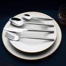24 Piece Silverware Set For 6 Heavy duty 18/10 Stainless Steel Flatware Set Modern Design Knife/Fork/Spoon Mirror Polished Dishwasher Safe Cutlery Set with Gifts by CozyNest Decor