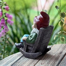 OwMell Drinking Wine Garden Gnome Statue Decoration 7.3" Figurine Ornament for Indoor Outdoor Home Patio Yard Lawn - Wine by CozyNest Decor