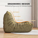 Bean Bag Chair for Adults, Bean Bag Sofa - Adult Size with Soft Waterproof Fabric for Living Room, Apartments, Reading Corner, Gaming, and Movie Venue (Olive Green) by CozyNest Decor