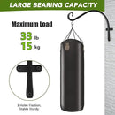 HOOPLE Plant Hangers Outdoor Heavy Duty 2 Pack, Extra Long 12 Inch Cast Iron Hanging Plant Bracket, Metal Black Plant Brackets Hook for Hanging Flower Baskets, Hanging Bracket, Elegant Design by GreenHaven Gardens