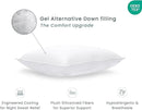 Threadmill Soft Bed Pillows Standard Size Set of 2 | Down Alternative Cooling Bed Pillow for Sleeping | Soft Pillows | 20 x 26 Hotel Pillow, Standard Pillows 2 Pack for Back, Stomach or Side Sleepers by CozyNest Decor