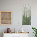 JONKASIPA Macrame Wall Hanging Bohemian Handmade Tassel Wall Art Decorations,Green Fringe Chic Home Decor for Apartment Dorm Living Room Bedroom by CozyNest Decor