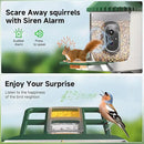Bird Feeder with Camera AI Identify 2K Live Video Smart Bird Feeder with Camera, 2.4GHZ WiFi Solar Birds House Cameras, Motion Detection Instant Arrival Alerts, Ideal Present for Birds Lovers by CozyNest Decor