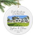 Personalized First Christmas in Our New Home Ornament 2025, New House Address Christmas Ornaments, Housewarming Gift for New Homeowners, Couples, or Family by TinyTreasures Baby Boutique