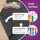 Colorations Dual Surface Paper Roll Classroom Supplies for Arts and Crafts Black (36" x 1000') (Item