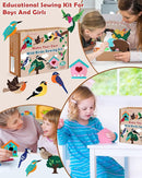 CiyvoLyeen Wild Birds Sewing Craft Kit Animal Sewing Kit for Boys and Girls Beginners Set of 12 Sewing Projects Gift for Kids by TinyTreasures Baby Boutique
