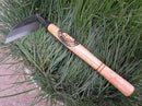 Kana Hoe 217 Japanese Garden Tool - Hand Hoe/Sickle is Perfect for Weeding and Cultivating. The Blade Edge is Very Sharp. (Beige-021) by GreenHaven Gardens