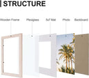 Vittanly 8x10 Picture Frames Set of 9, Shatter Resistant Plexiglass, Display 5x7 Pictures with Mat or 8x10 without Mat, Photo Frames for Wall or Tabletop, Engineered Wood, Rustic Pink by CozyNest Decor
