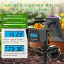 Solar Drip Irrigation System, Automatic Irrigation System for Outdoor Gardening，2200mA Battery and rain Sensing Function,for courtyards, Balconies, Gardens, 10 Potted Plants by GreenHaven Gardens