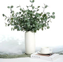 6Pcs Faux Eucalyptus Stems, 27" Artificial Eucalyptus Plants with White Frosted Coating, Fake Eucalyptus Decor Silk Greenery Leaves for Wedding Bouquets Home Decor DIY Floral Arrangements by CozyNest Decor