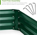 Best Choice Products 6x3x1ft Outdoor Metal Raised Garden Bed Box Vegetable Planter for Vegetables, Flowers, Herbs, and Succulents - Dark Green by GreenHaven Gardens