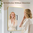 Bathroom Mirror 60" x 36", Large Rectangle Wall Mirror, Gold Metal Frame Wall Mounted Mirrors for Bathroom, Vanity, Bedroom, Entryway Decor(Horizontal/Vertical) by CozyNest Decor