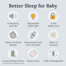 Yogasleep Hushh 2 Portable Sound Machine (Grey) for Baby and Kids, Backlit Buttons & Night Light, Durable, 6 Soothing Natural Sounds, Easy to Use Timer, Volume Control & Toddler Lock, Noise Canceling by TinyTreasures Baby Boutique