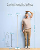 TROND Floor Lamp, LED Torchiere Uplight Lamp, 5 Brightness Aluminum Modern Standing Light, 5500K Natural Daylight, 5000 lm, 71in Tall, 30 Mins Timer, Detachable, for Office Living Room Bedroom, Silver by CozyNest Decor