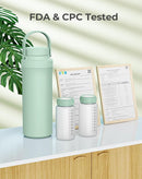 Xaproo 22oz Breast Milk Cooler Bottle, Portable Milk Cooler for Breastmilk with 360° Total Cooling for 24 Hours, Breastmilk Chiller with 2pcs Baby Bottles, Breastfeeding Essentials for Baby, BPA-Free by TinyTreasures Baby Boutique