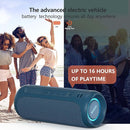 SOWO Portable Bluetooth Speaker, IPX7 Waterproof Wireless Bluetooth Speaker, Bassboom Technology, 25W Loud Stereo Sound, LED Light with TWS Pairing, 16H Playtime for Home and Outdoor -Blue by TinyTreasures Baby Boutique