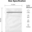 3 Pack Mesh Laundry Bags Medium by MDSXO- Fine Durable Lingerie Delicates Bag for Washing Machine for Socks, Bra, Mask,Underwear 12 * 16 inch [3 Pack] by TinyTreasures Baby Boutique