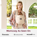 Momcozy Baby Carrier with Natural Cotton Linen, Built to Last, Ergonomic Design, 7-44lbs for Infant and Toddler, Lightweight and Comfortable, Hands-Free for Moms&Dads, Light Amber by TinyTreasures Baby Boutique