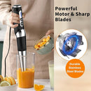 Immersion Blender Handheld, 3-Angle Adjustable with 21-Speed Electric Hand Emulsion Stick Blender with Stainless Steel Blade for Milkshakes, Puree, Soup, Baby Food, Smoothies by TinyTreasures Baby Boutique