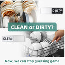Dishwasher Magnet Clean Dirty Sign，Clean and Dirty Dishwasher Sign，Clean Dirty Magnet for Dishwasher，Dishwasher Clean Dirty Sign,Works for All Dishwashers，Dishwasher Accessories（Silver） by TinyTreasures Baby Boutique