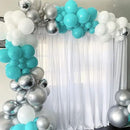 130pcs Teal Balloons Different Sizes 18" 12" 10" 5" Turquoise Blue Balloons for Boys Girls Baby Shower Wedding Anniversary Graduation Engagements Birthday Party Decorations by CozyNest Decor