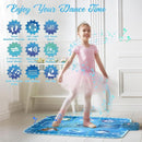 GirlsHome Dance Mat - Frozen Toys for Girls Electronic Dance Pad with 5 Game Modes, Built-in Music, Touch Sensitive Light Up LED Kids Musical Mat, Christmas & Birthday Gift for Girls 3-13 by TinyTreasures Baby Boutique