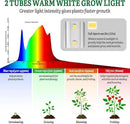 SOLIGT Grow Lights for Seed Starting, 2FT LED Full Spectrum Seedling Lights with Stand for Indoor Plants Vegetable Growing, Duoble Brightness, Height Adjustable, Energy Efficient by GreenHaven Gardens