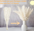 110 PCS Dried Pampas Grass Bouquet, Boho Table Decor, Bunny Tails Dried Flowers, Brown Pompas, White Pampas Grass for Wedding, Home, Rustic Party, Baby Shower Decorations by CozyNest Decor