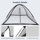 DEERFAMY Pond Net Dome, 10×14 FT Pond Cover with 2 Doors, Pond Mesh Tent with 4 Ropes, 16 Stakes, and Fiberglass Poles, Pond Netting for Koi, Outdoor Ponds, Pool and Gardens, Black by GreenHaven Gardens