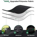 8080 Grill Cover Fits for Char-Griller Duo 5050 Double Play 5650 Charcoal Grill, Expandable Gas Grill Cover 600D Heavy Duty BBQ Cover Fits for Char-Griller 3-Burner Dual Fuel Outdoor Grill by GreenHaven Gardens