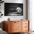 ElephantStock Basketball Wall Art - Horizontal Framed Canvas - 1-Piece Hallway Wall Decor - Photography sports Canvas Print - Black and Gray Decor for Wall - 43" X 29" by CozyNest Decor