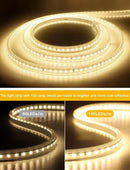 AIMENGTE Led Strip Lights for Room - Outdoor Waterproof Led Strip for Bedroom Kitchen Garden Outside Eaves House Party, AC 110V, 360LEDs, 3000k LED Rope Lighting (9.9ft, Warm White) by GreenHaven Gardens