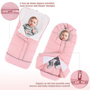 Yoofoss Stroller Cover for Winter, Toddler Stroller Footmuff Universal for Most Stroller, Water Resistant Warm Coral Baby Stroller Bunting Sleeping Bag Pink by TinyTreasures Baby Boutique