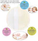 PINOWU Reusable Nursing Pads (10 Pack) for Breastfeeding Moms - 4.7 inch Washable Breastfeeding Nipple Pad for Maternity with Laundry Bag by TinyTreasures Baby Boutique