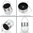 SUNWIND Hanging Solar Ball Lights Outdoor - 8 Pack Cracked Glass Decorative Garden Lights Waterproof Solar Lanterns for Yard, Patio, Fence, Tree, or Holiday Decoration(White) by GreenHaven Gardens