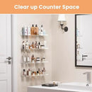upsimples 4 Pack Acrylic Shelves for Wall Storage, 15" Floating Bookshelves for Kids, Display Shelf Organizer for Bathroom, Bedroom, Living Room, Kitchen, Room Decor, Clear by CozyNest Decor