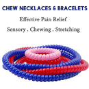Sensory Chew Toys for Autistic Children, 12 Pack Stretch Chewing Necklaces Bracelets for Kids with Autism ADHD SPD, Stretch Stings Fidget Toys for Kids Toddlers Reduce Biting Stress and Anxiety by TinyTreasures Baby Boutique
