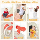 BABY JOY Toddler Large Slide, 6 in 1 Slide for Kids with Basketball Hoop, Ring Toss, 2 in 1 Convertible Climbing Way, Freestanding Kids Slide Climber Set for Indoors Outdoor Boys Girls Gifts Present by TinyTreasures Baby Boutique