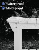 Waterproof Shower Bench, Poly Lumber Shower Stool for Shaving Legs, Shower Chair Seat with Storage Shelf and Handles, Bathroom Bench for Inside Shower, Non-Slip by TinyTreasures Baby Boutique
