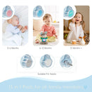Baby Nail Trimmer Electric, 15 in 1 Baby Nail Clippers for Gentle Nail Care, Rechargeable Baby Nail File Electric with Light &15 Grinding Pads for Infant Toddler, Blue by TinyTreasures Baby Boutique