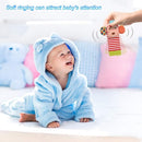 BLOOBLOOMAX Sock rattles for Babies 0-24 Months Baby Animal Foot Finder Educational Toys by TinyTreasures Baby Boutique