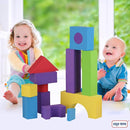 Large Building Foam Blocks for Toddlers – Giant Jumbo Big Building Blocks (30 Pieces) by TinyTreasures Baby Boutique