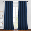 NICETOWN Moroccan Blue Room Darkening Curtains for Living Room, Grommet Thermal Curtains Light & Sound Reducing Window Treatments for Bedroom/Home Family, W46 x L102 by TinyTreasures Baby Boutique