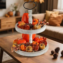 Artmag 51 PCS Artificial Fabric Pumpkins, Fall Harvest Decorations with Acorns, Pinecones, Berries, Maple Leaves for Fall Thansgiving Halloween Decoration by CozyNest Decor