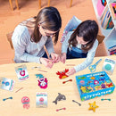 CiyvoLyeen Sea Animals Sewing Kit Mermaid DIY Felt Plush Craft Kit Make Your Own Ocean Animals Gifts for Beginner Boys and Girls Educational Kids Art Craft Supplies Set of 12 by TinyTreasures Baby Boutique