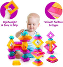 Building Block Sets for Kids 3 4 5 6 Year Old, 30 Pcs Stacking Blocks Toys for Boys Girls, STEM Preschool Learning Activities Educational Light Table Toys Gifts for Toddlers Children by TinyTreasures Baby Boutique