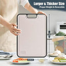 Titanium Cutting Board for Kitchen – Large Double-Sided Food Grade Boards, 16”×11” Pure Titanium & Wheat Straw, Dishwasher Safe, Easy to Clean for Meat, Vegetables & Fruits by CozyNest Decor